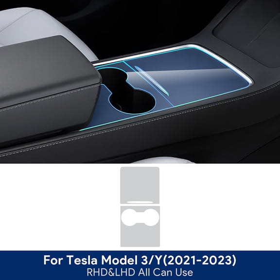KUNGKIC for Tesla Model 3 Y 2021-2023 Central Control Center Console Panel Interior Protection Film Clear TPU Car Anti Scratch.