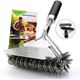 ULDIGI 4pcs Wire Brush Grill Brush for Outdoor Grill Barbeque