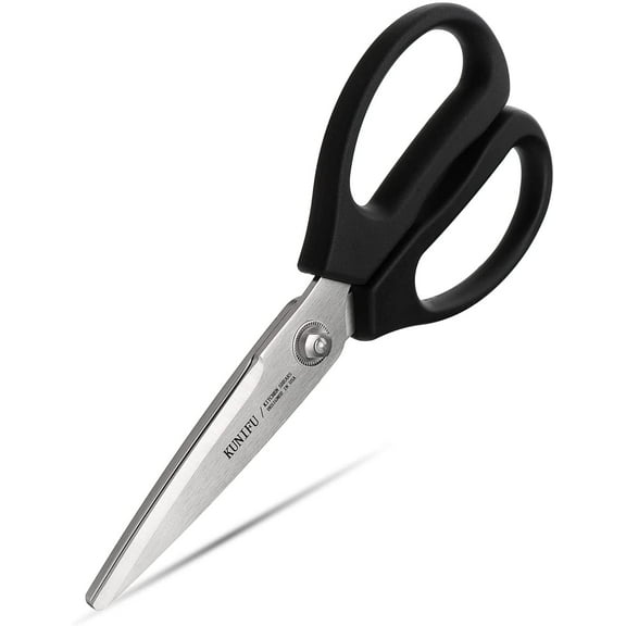 KUNIFU Multi-Purpose Kitchen Scissors, Come Apart, Heavy Duty, Dishwasher Safe, Ultra Sharp Stainless Steel