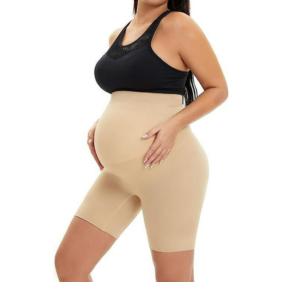 KUNINDOME Shapewear for Pregnancy, Belly Support, Prevent Thigh Chaffing, Nude, Medium