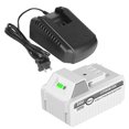 KUNLUN 24V 6.0Ah Battery and Fast Charger Compatible for Snow Joe & Sun ...