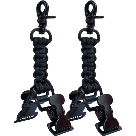 KUNN Double End Tactical Glove Clips Work Glove Holders Hardhat Holder for Heavy Duty Belt,Outdoor Backpack
