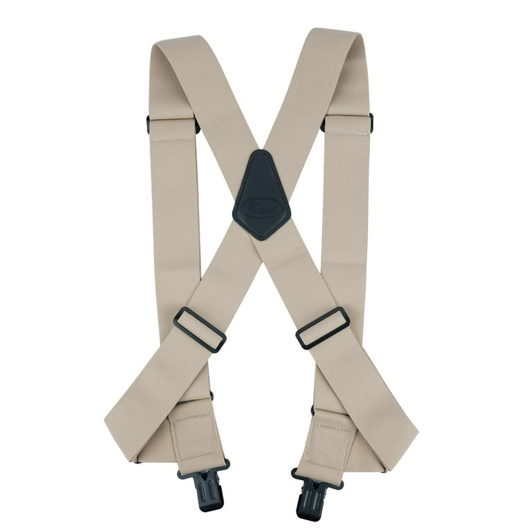 KUNN Men's 2 Inch Suspenders Heavy Duty Side Clip Adjustable KUNN Men's 2 Inch Suspenders Heavy Duty Side Clip Adjustable