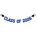 thumbnail image 1 of KUNPENG 2026 Graduation Decorations, Blue Glitter Class of 2026 Graduation Party Decorations Banner, Congrats Grad Graduation Decorations 2026 Backdrop Class of 2026 for Indoor Home Decor, Blue, 1 of 6