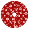 thumbnail image 1 of KUNPENG 35" Christmas Tree Skirt Vintage Santa Claus Xmas Christmas Tree Mat, Pure Faux Round Carpet for Home Holiday Decorations, 1 of 3