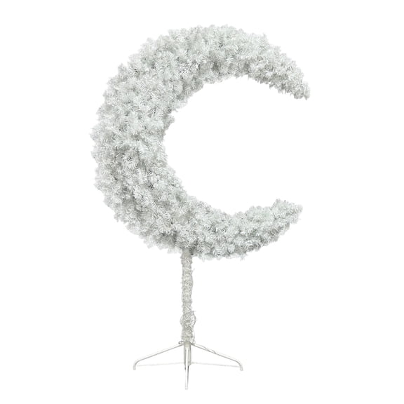 KUNPENG 3FT Lighted Eid Ramadan Tree Handmade Easter Crescent Moon Decorative Tree Artificial Trees Garden Party Living Room Decor for Party & Ramadan Home Decorations