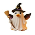 thumbnail image 1 of KUNPENG 4.7-inch Creative Ghost Statue, Halloween Decoration, Cute Ghost with Wizard Hat and Duckbill, Birthday Party Tabletop Statue, Haunted House Set, Indoor Display Centerpiece, 1 of 5
