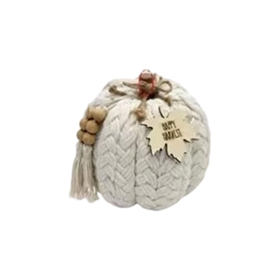 KUNPENG 5in Decorative Rattan Pumpkin Model, Realistic Faux Harvest Pumpkin Craft for Thanksgiving Autumn Tabletop Centerpiece, Farmhouse Restaurant Window Display Ornament, 4.3in Height