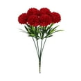 thumbnail image 1 of KUNPENG 6 PCS Artificial Mum Flowers, Mums Artificial Flowers, Faux Ball Flower Long Stem Decor for Room Decor Aesthetic Living Room Farmhouse House Decor, Fall Decor, 1 of 5