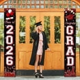 thumbnail image 1 of KUNPENG 71" x 12" Graduation Decorations 2026 Porch Sign Set with GRAD and Lettering, Outdoor Vertical Hanging Banner for Front Door Decorations, Class of 2026 Celebration Party Supplies, Set of 2, 1 of 6