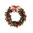 thumbnail image 1 of KUNPENG Artificial Christmas Wreath for Outdoor 17.79" All-Season Xmas Wreath for Front Door Holiday Home Decor, 1 of 7