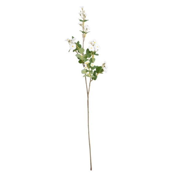 KUNPENG Artificial Mini Rose Stem, Single Branch with 5-8 Faux Silk Flower Heads, Fake Spray Roses Bouquet for DIY Wedding Centerpiece Home Dining Vase Floral Arrangement (Sold as 1 Stem)
