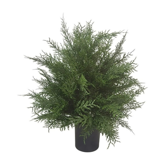 KUNPENG Artificial Norfolk Pine Christmas Tree, Real Touch Faux Tree with Black Pot, Realistic Indoor Holiday Decor for Christmas Entryway, Living Room & Office, Christmas Decorations
