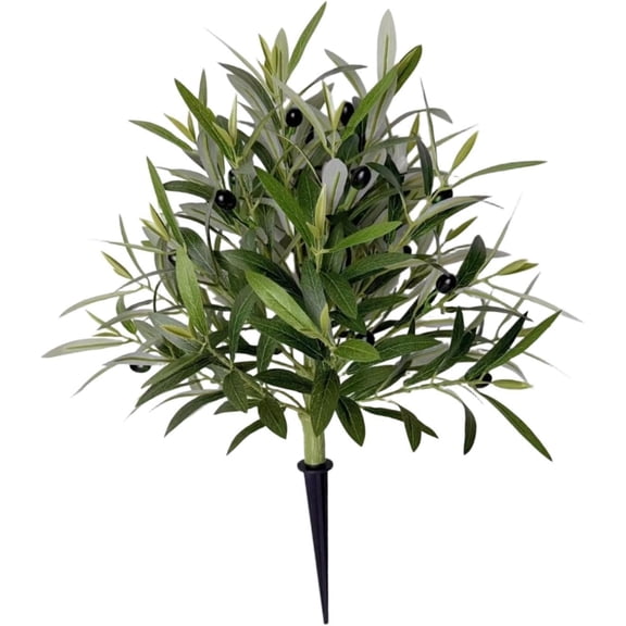 KUNPENG Artificial Olive Topiary Tree Garden Stake Realistic Bushes Plants for Indoor and Outdoor Courtyard Front Porch Decorations Farmhouse, Easter Decorations