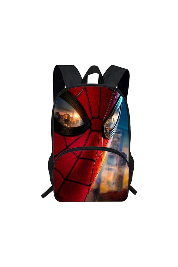 Back to School Backpack Large Capacity Red Blue Spidey Hero Print Bookbag Casual Travel Laptop Backpack College Daypack Holiday Gifts for Teen Bo-ys Gir'ls Comic Book Fans