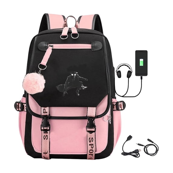 KUNPENG Bo'ys Noir Spidey Style Backpack Teen Large Capacity Dark Superhero Theme Elementary School Bookbag Lightweight Water Resistant School Bag Casual Daypack for Teens Back to School Gift