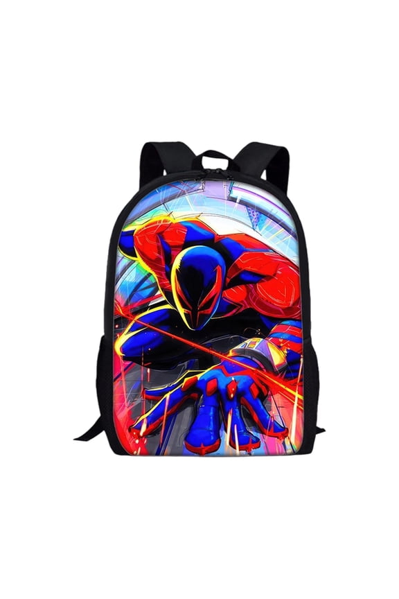 Bo'ys Spidey Style Backpack Teen Large Capacity School Bookbag Lightweight Student Daypack Comic Hero Web Print Backpack for Elementary Middle School Travel Back to School Birthday Gift