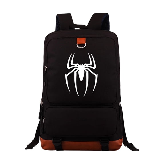 KUNPENG Bo'ys Spidey Style Backpack Teen Large Capacity Superhero Theme Elementary School Bookbag Lightweight Water Resistant School Bag Casual Daypack for Teens Back to School Gift