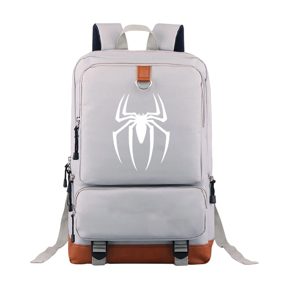 KUNPENG Bo'ys Spidey Style Backpack Teen Large Capacity Superhero Theme Elementary School Bookbag Lightweight Water Resistant School Bag Casual Daypack for Teens Back to School Gift