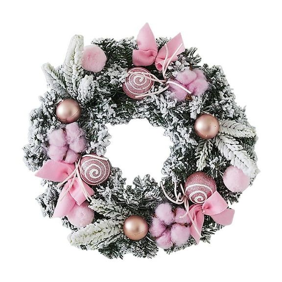 KUNPENG Christmas Wreath for Decorating 11.81" Xmas Wreath for Front Door Outdoor Indoor Holiday Home Styling