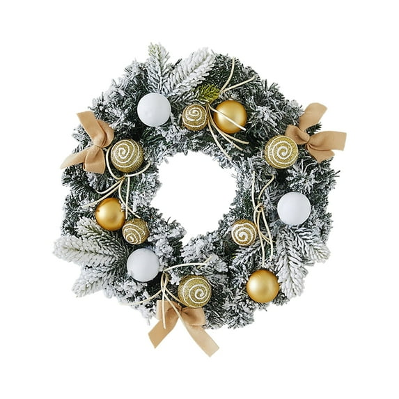 KUNPENG Christmas Wreath for Decorating 15.7" Xmas Wreath for Front Door Outdoor Indoor Holiday Home Styling