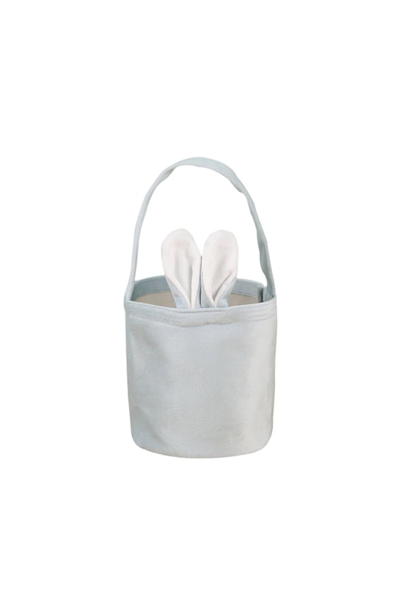 Cute Easter Basket for Girls Toddler Kids, Small Cute and Reusable Empty Gift Bunny Basket with Handle for Easter Egg Hunt, Kids Party Supplies, Easter Decor, 6" X 5"