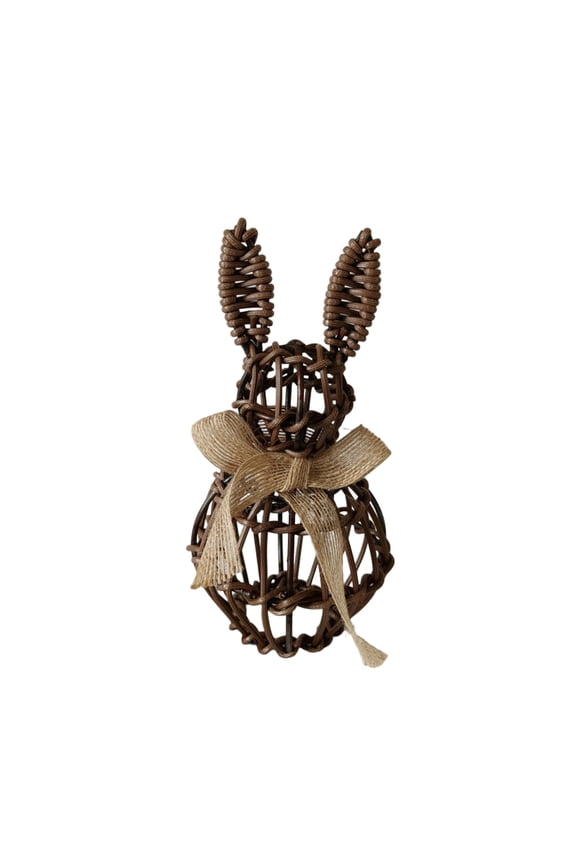 Easter Bunny Decoration, 1pc Cute Resin Rabbit Figurine for Home Tabletop, Office Desk, Spring Holiday Party Decor Gift