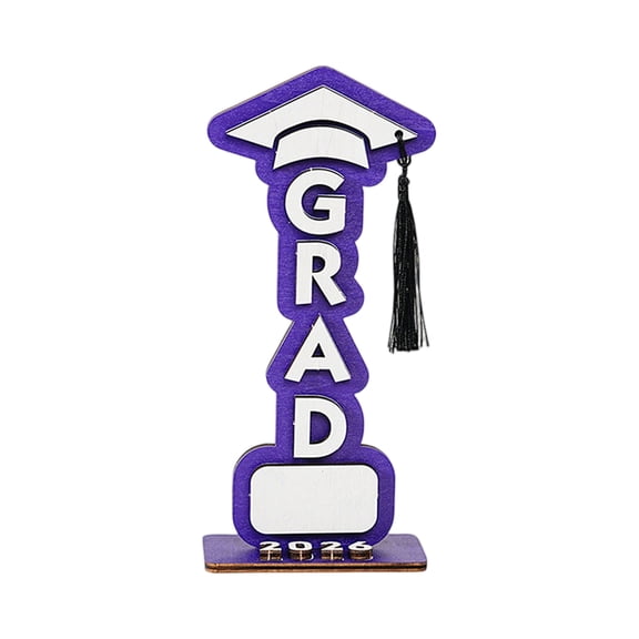 KUNPENG Graduation Decorations 2026, Class of 2026 Decorations, 3.9" x 8.8" 3D Wooden Graduation Sign, Graduation Gifts for Her Him, Graduation Plaque Tabletop Decor for 2026 Grad Party