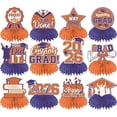 thumbnail image 1 of KUNPENG Graduation Decorations 2026 Table Centerpieces, 6" x 8" Honeycomb Decorations for Class of 2026 Party, 3D Paper Table Ornaments for Graduation Celebration, Set of 12, 1 of 2