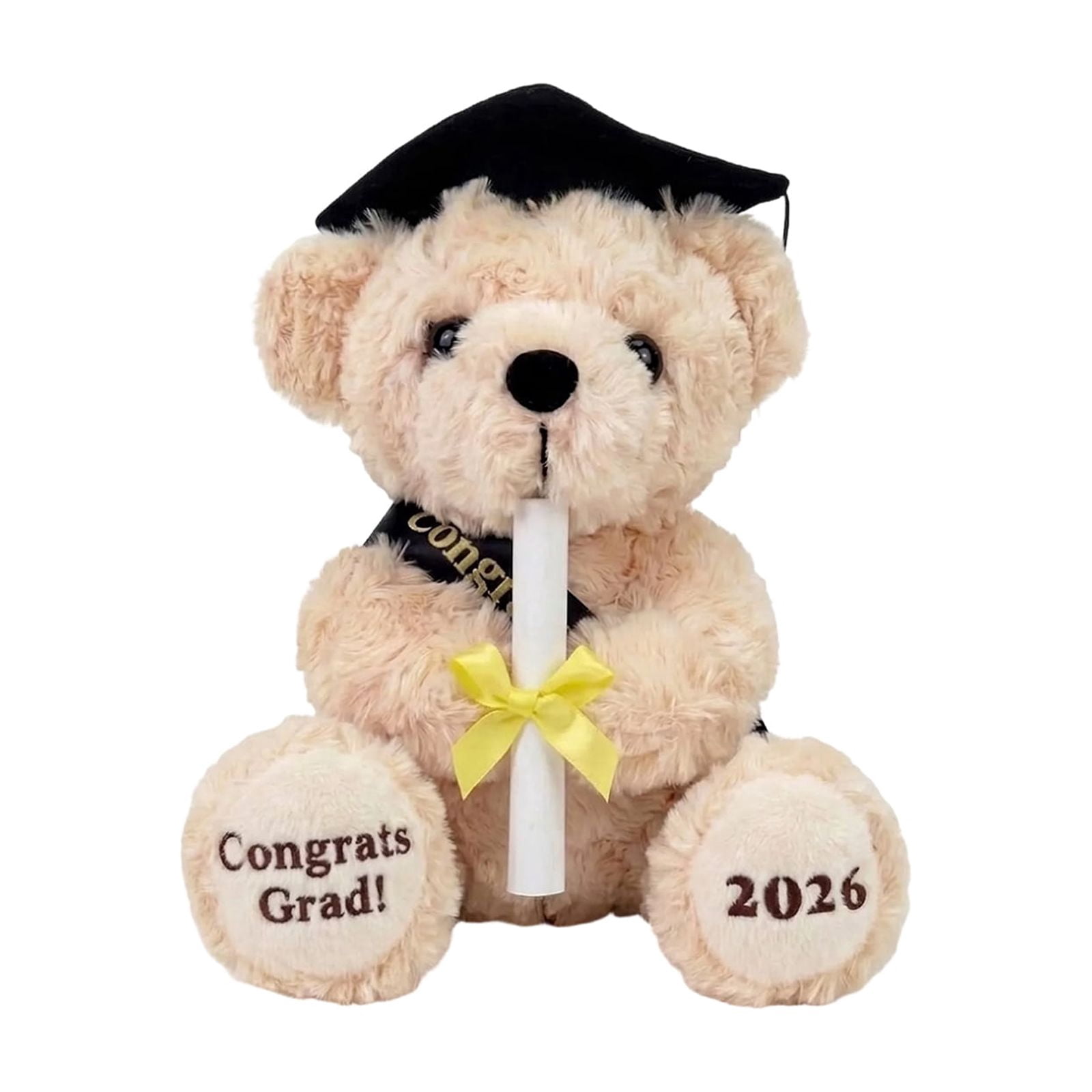 KUNPENG Graduation Gifts for Her, Pink Teddy Bear, Graduation Bear 2026, Graduation Plush, Class of 2026 Decorations, 4" Mini Pink Graduation Stuffed Animal Teddy Bear with Cap for Girls