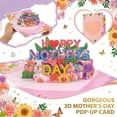 thumbnail image 1 of KUNPENG Happy Mother’s Day Pop Up Card 5.9 x 7.9 Inches, 3D Greeting Cards Mother’s Day Gift for Mom and Grandma, Handmade Flowers Foldable Paper Card with Envelope Decorations, 1 of 6