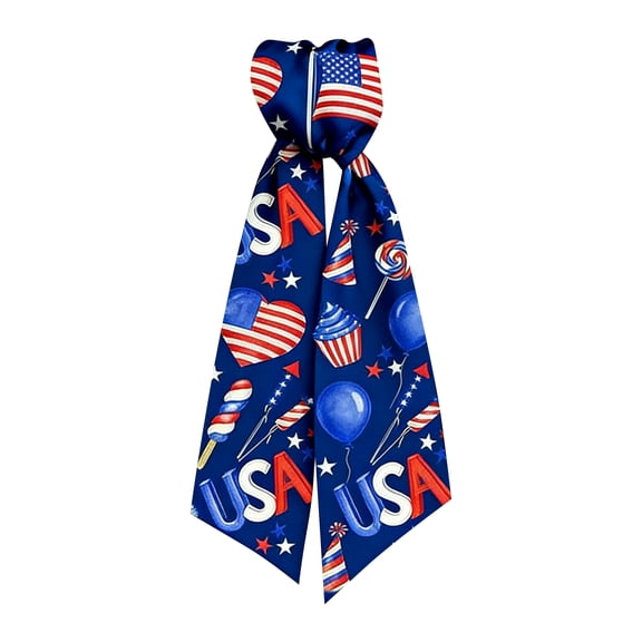 KUNPENG Large Wreath Topper, 4th of July Tree Bow, Patriotic Door Decor, 142cm Independence Day Satin Ribbon Bow Ribbon for Wreath Decoration, 56"