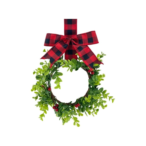 KUNPENG Luxury Christmas Wreath 11.81" Premium Artificial Xmas Wreath for Front Door Outdoor Indoor Holiday Decor