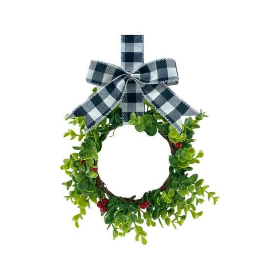 KUNPENG Luxury Christmas Wreath 11.81" Premium Artificial Xmas Wreath for Front Door Outdoor Indoor Holiday Decor