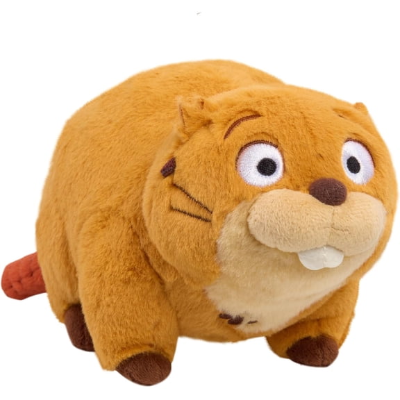 KUNPENG Mabel Beaver Plush Toy, Soft Hoppers Small Stuffed Animal Plushie, 8 Inch Cuddly Beaver Toy for Kids, Girls & Boys, Cute Cartoon Character Doll for Birthday Christmas Gifts, Nursery Decor