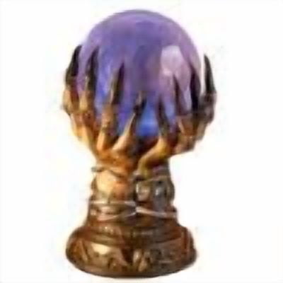 KUNPENG Magic Skull Fingers Crystal Ball - Halloween Crystal Ball Decorations, Spooky and Fantasy Witch Resin Crystal Balls, Halloween Decorations Indoor and Desktop, Halloween Gifts