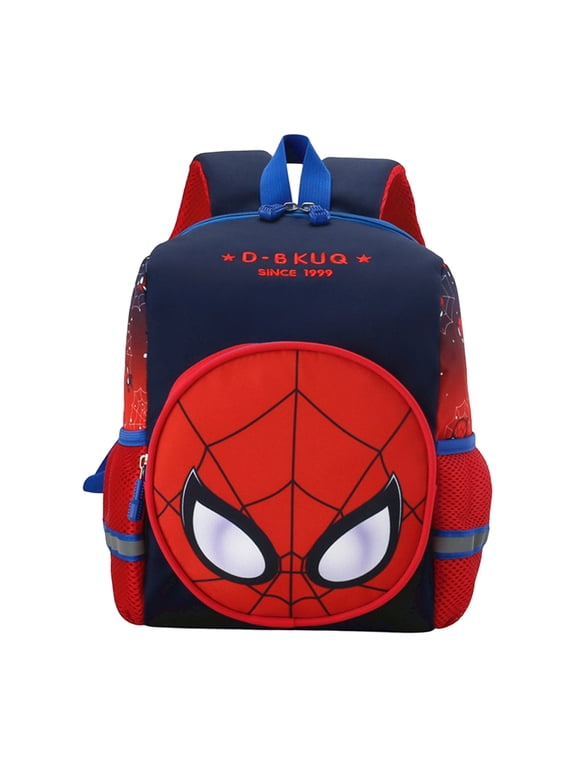 Super Hero Backpack for Bo'ys Large Capacity School Bag Spidey Comic Bookbag Teen Travel Daypack Rucksack Back to School Supplies Birthday Christmas Halloween Gifts Storage Pack Multi-Color