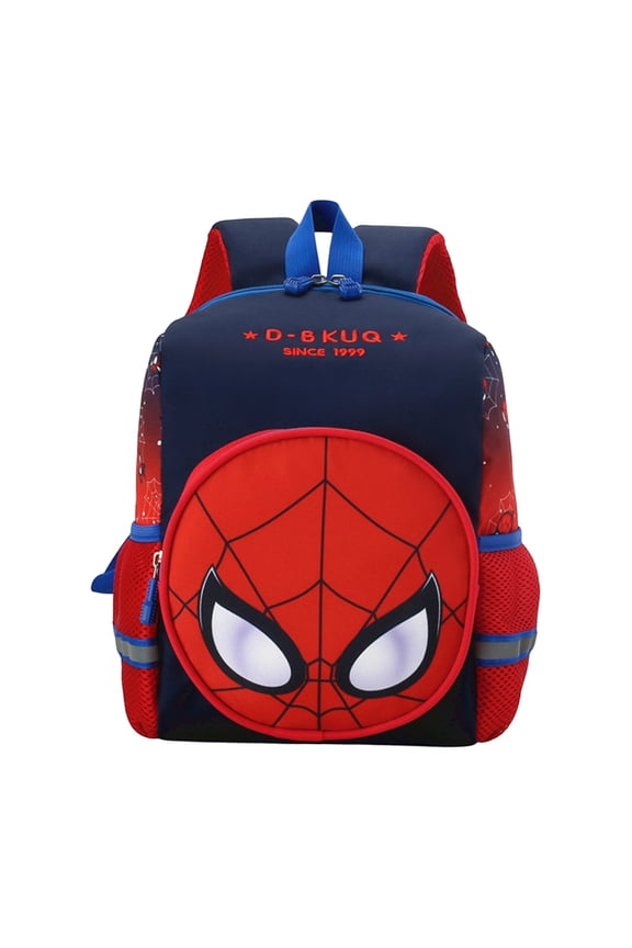 Super Hero Backpack for Bo'ys Large Capacity School Bag Spidey Comic Bookbag Teen Travel Daypack Rucksack Back to School Supplies Birthday Christmas Halloween Gifts Storage Pack Multi-Color