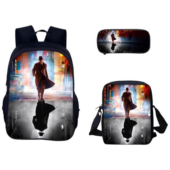 KUNPENG Teen Dark Noir Spidey Style Backpack Bo'ys Large Capacity Stealth Superhero Theme Elementary School Bookbag Durable Multi Pocket Water Resistant Student Travel Daypack Teens Holiday Gift Pack