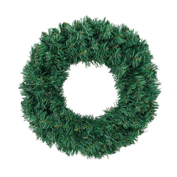 KUNPENG Value Christmas Wreath 15.75" Affordable Xmas Wreath for Front Door Outdoor Indoor Holiday Season Decor