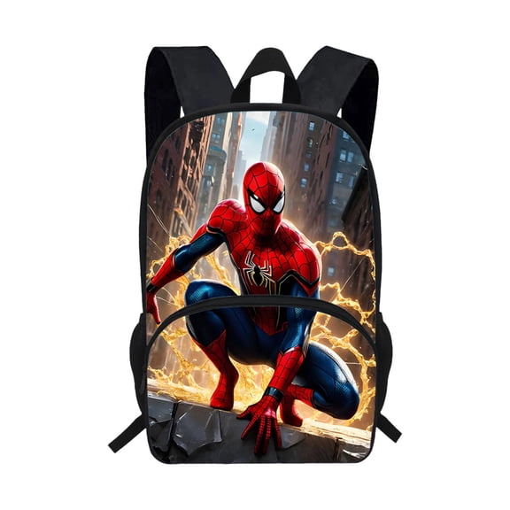 KUNPENG Web Slinger Rucksack Teen Spidey School Bag Large Capacity Spider Hero Bookbag for Bo'ys Casual Travel Daypack Back to School Supply Durable Storage Day Pack Halloween Christmas Birthday Gift