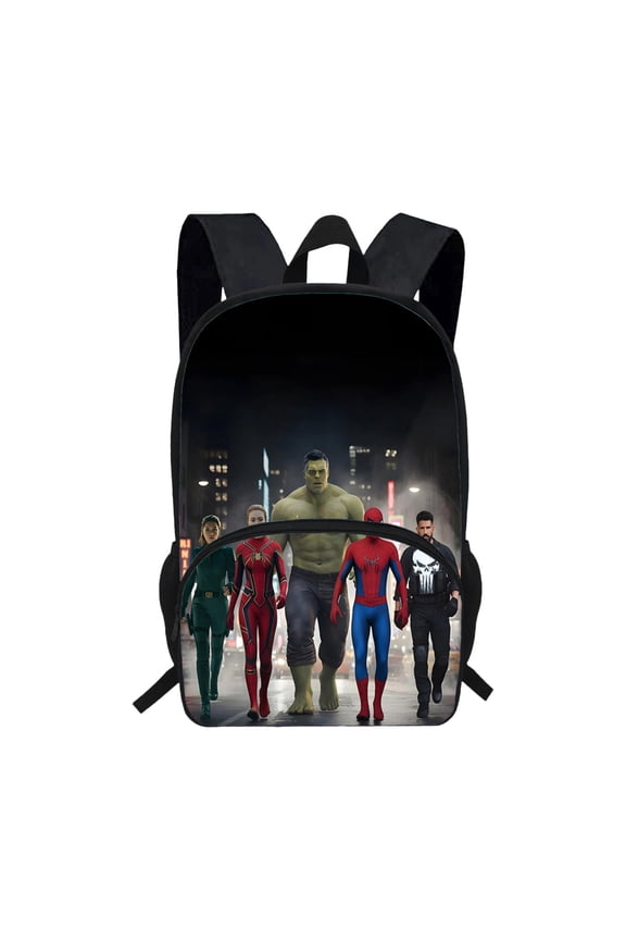 Web Slinger Rucksack Teen Spidey School Bag Large Capacity Spider Hero Bookbag for Bo'ys Casual Travel Daypack Back to School Supply Durable Storage Day Pack Halloween Christmas Birthday Gift