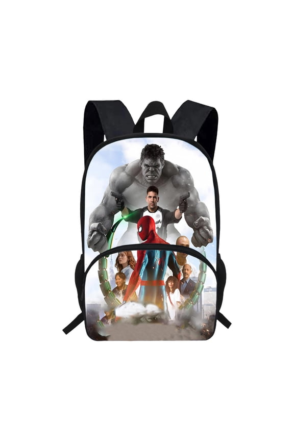 Web Slinger Rucksack Teen Spidey School Bag Large Capacity Spider Hero Bookbag for Bo'ys Casual Travel Daypack Back to School Supply Durable Storage Day Pack Halloween Christmas Birthday Gift