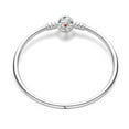 thumbnail image 1 of KUNSIR 925 Sterling Silver Heroic Justice Bangle Bracelet Women Jewelry Gifts 6.7 in, 1 of 1