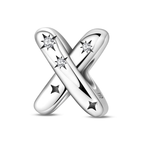 KUNSIR 925 Sterling Silver Letter A-Z Initial Alphabet Charms For Women Bracelets & Necklaces Pendant DIY Jewelry Gifts