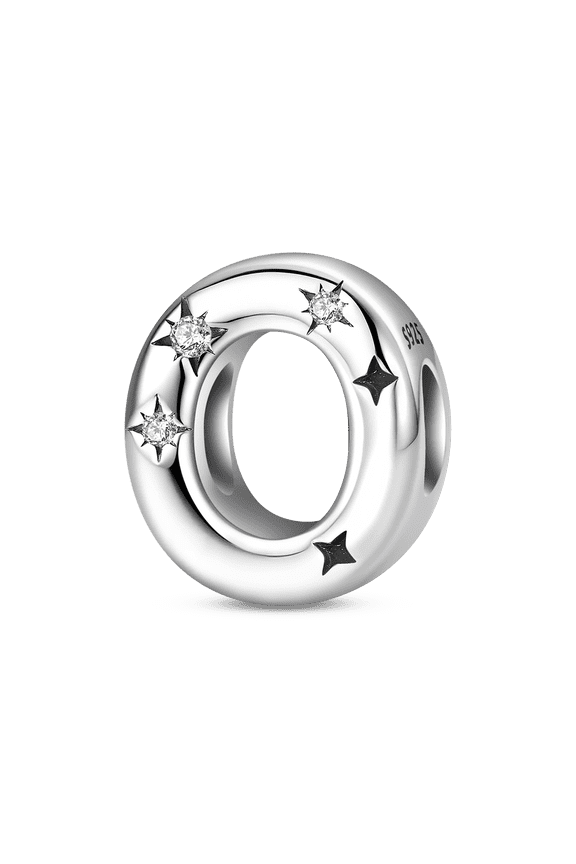 Sterling Silver A-Z Letter Charms for Bracelets, Initial Alphabet Bead Charms for Jewelry Making, DIY Gifts for Women