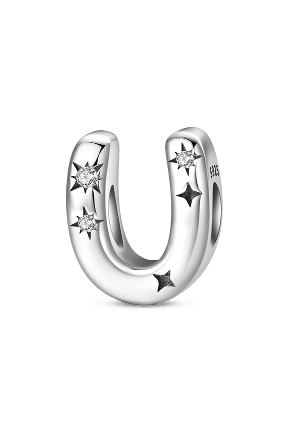 Sterling Silver A-Z Letter Charms for Bracelets, Initial Alphabet Bead Charms for Jewelry Making, DIY Gifts for Women
