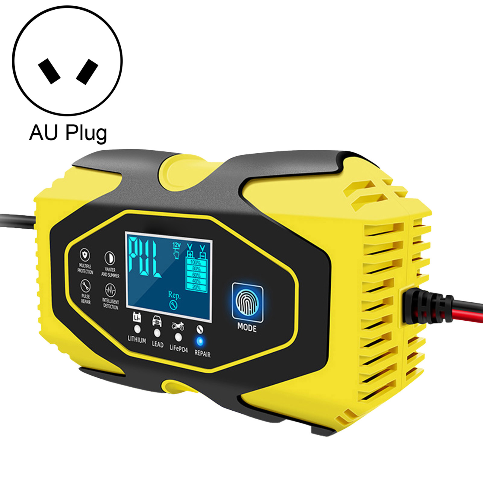 KUNyu 12V 24V High Efficiency Battery Maintainer Digital Tube Display