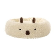 KUNyu Alpaca Cat Litter Winter Warm Nest with Plush Pads Anti-slip Bottom Raised Edges PP Cotton Joint Relief Cat Bed