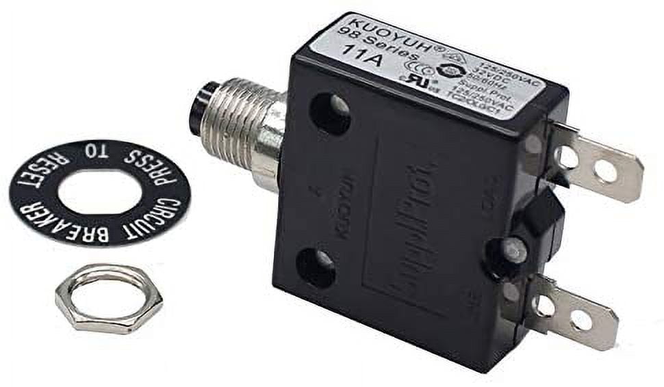 KUOYUH 11 Amp 98 Series Quick Connect Terminals PushToReset Thermal